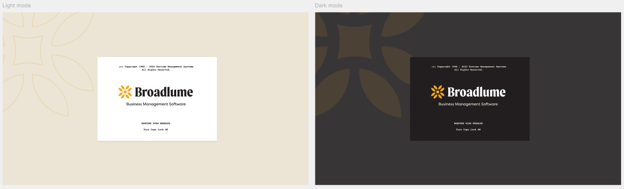 Light mode and dark mode branding