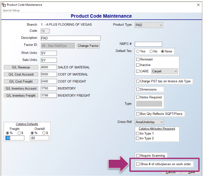 Product Code_Pad_Show rolls pieces on work order.PNG